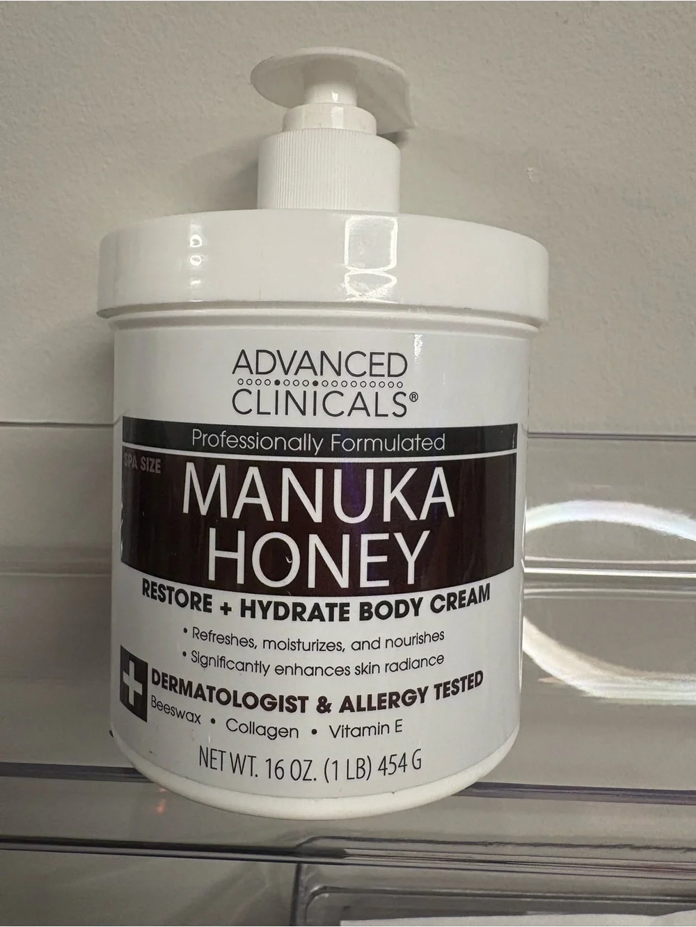Advanced Clinicals Manuka Honey Restore + Hydrate Body Cream